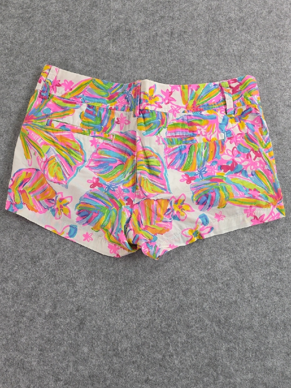 Lilly Pulitzer Women's Floral Print Cotton Shorts - Pink Multi SZ 6 Multicolor - Picture 8 of 8